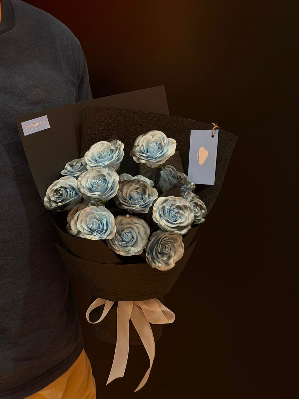 Black Ice Soap Flower Bouquet