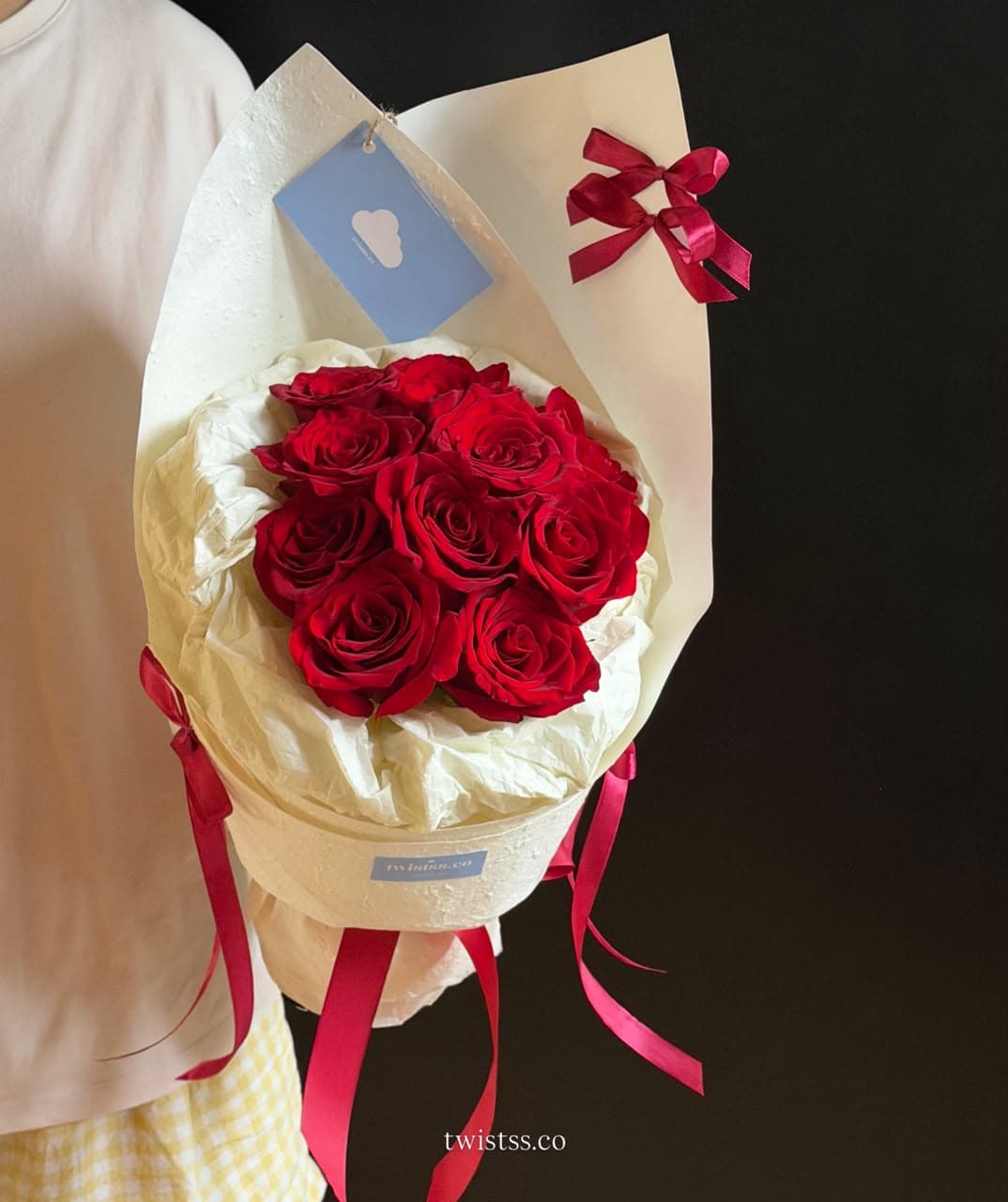 Ribbon Red Rose Bouquet