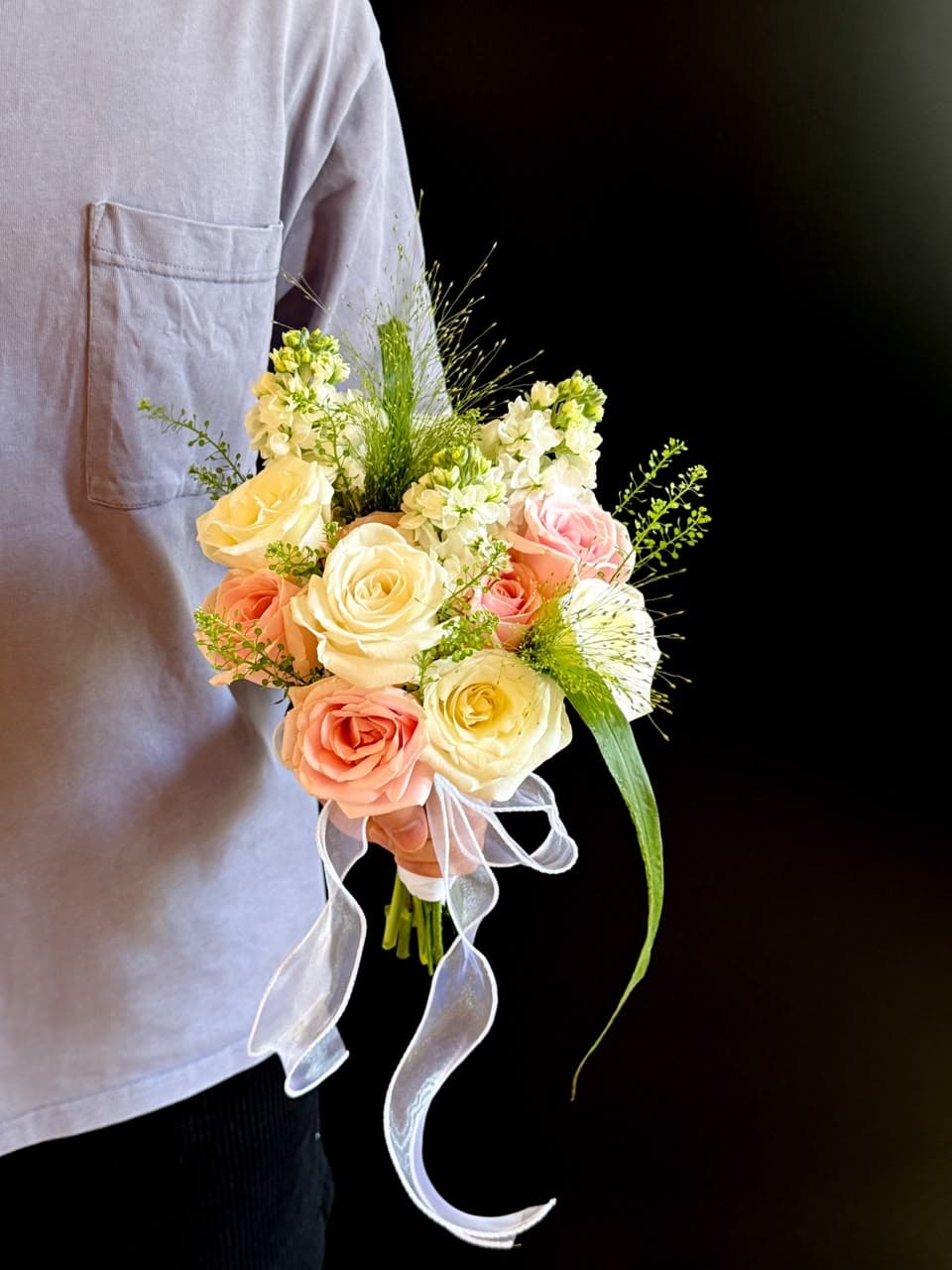 Pink White Theme Bridal Bouquet