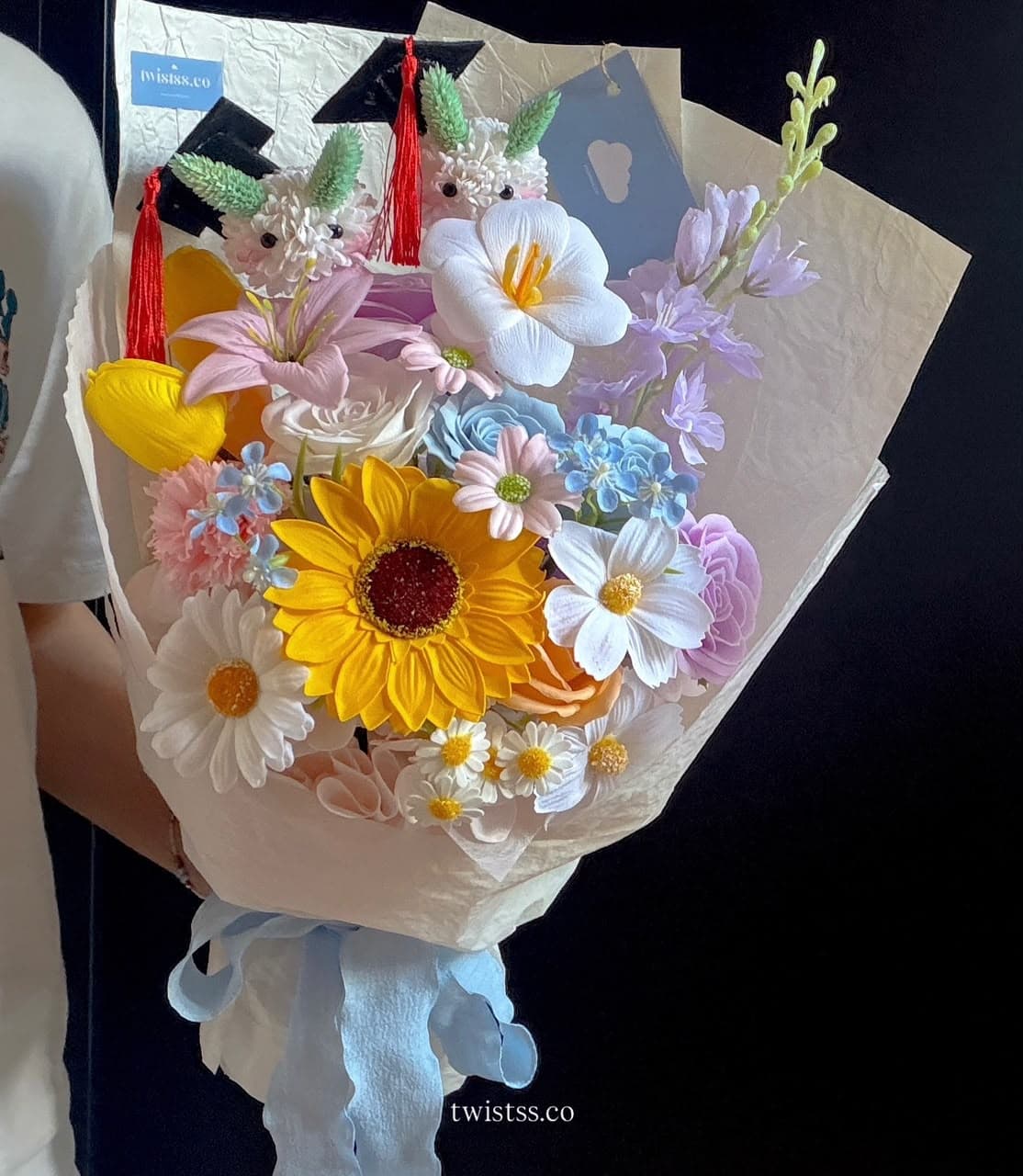 Bunny In The Garden Flower Bouquet